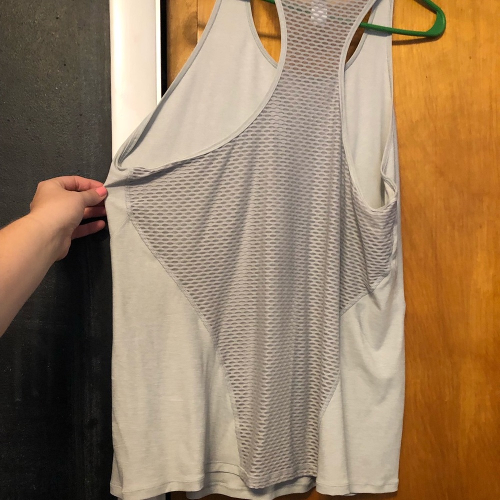 Gray Reebok Razor Back Tank - Picture 2 of 2